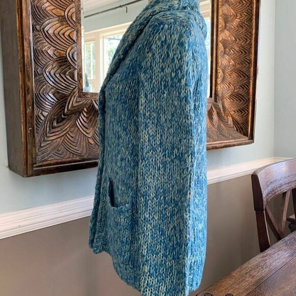 Motel Rocks Womens Cardigan Sweater Shawl Collar Front Pockets - Picture 7 of 9